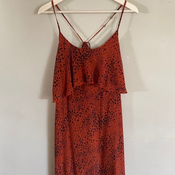 NWT YA Los Angeles Sleeveless Print Maxi Dress Size Large - Picture 13 of 15
